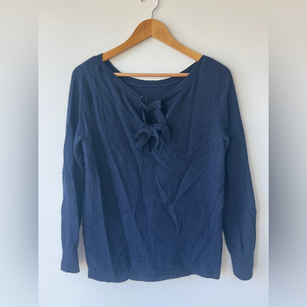 Banana Republic Deep Blue Knit Top, large